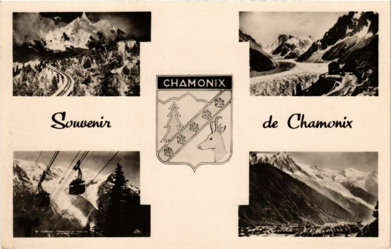 Carte postale ancienne Souvenir de Chamonix