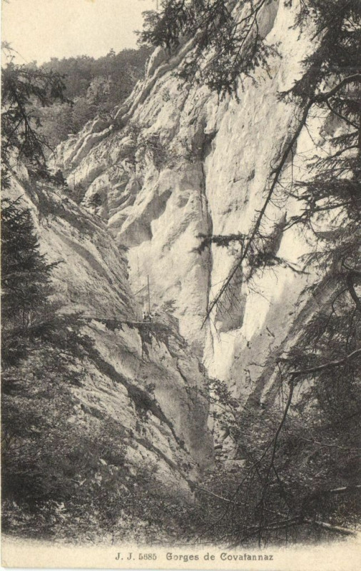 Carte postale ancienne Gorges de Covalannaz