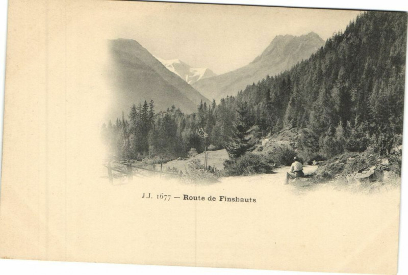 Carte postale ancienne Route de Finshauts