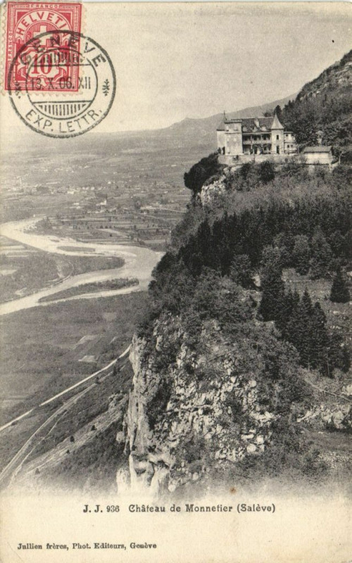 Carte postale ancienne Chateau de Monnetier (Saleve)