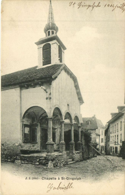 Carte postale ancienne Chapelle a Saint-Gingolph à Saint-Gingolph