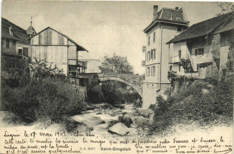 Carte postale ancienne Saint-Gingolph à Saint-Gingolph