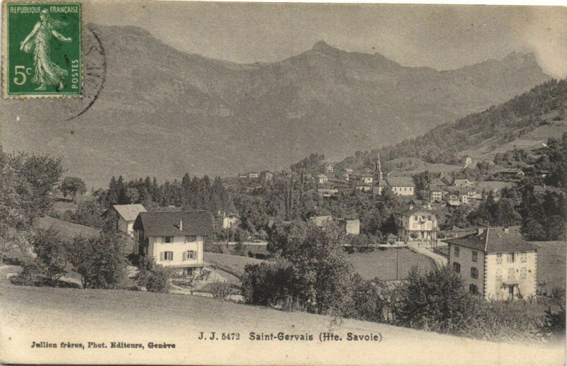 Carte postale ancienne Saint-Gervais (Hte.Savoie)