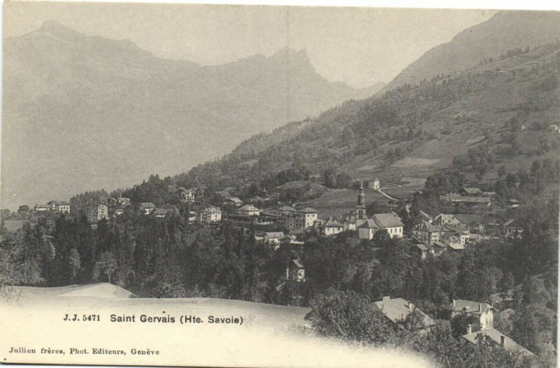 Carte postale ancienne Saint-Gervais (Hte.Savoie)