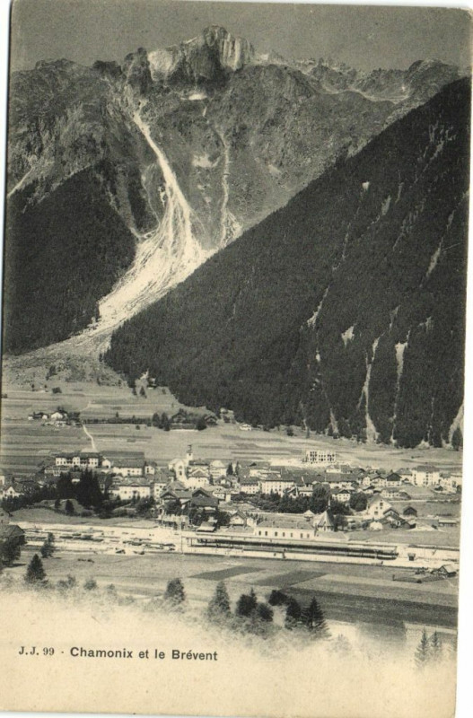 Carte postale ancienne Chamonix et le Brevent