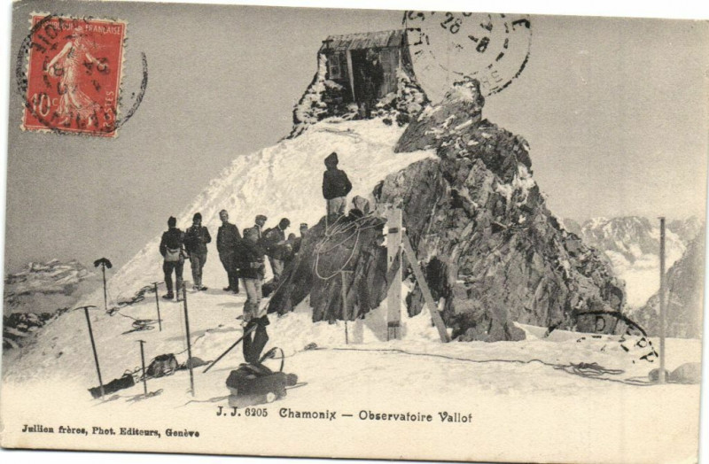 Carte postale ancienne Chamonix - Observatoire Vallot