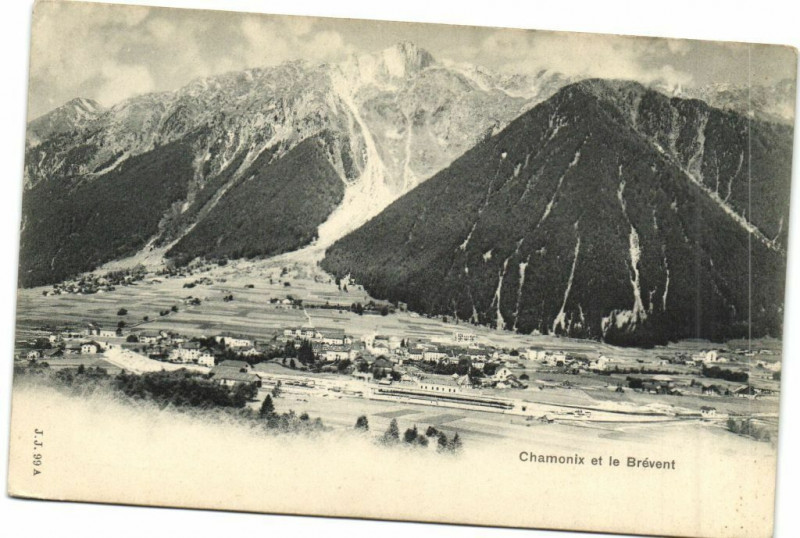 Carte postale ancienne Chamonix et le Brevent