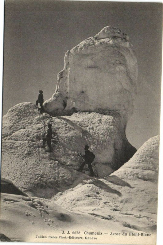 Carte postale ancienne Chamonix - Serac du Mont-Blanc
