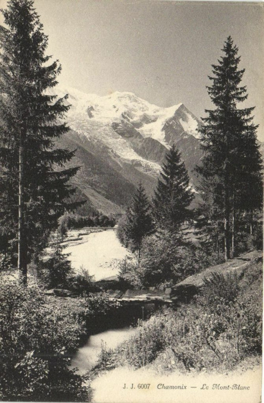 Carte postale ancienne Chamonix - Le Mont-Blanc
