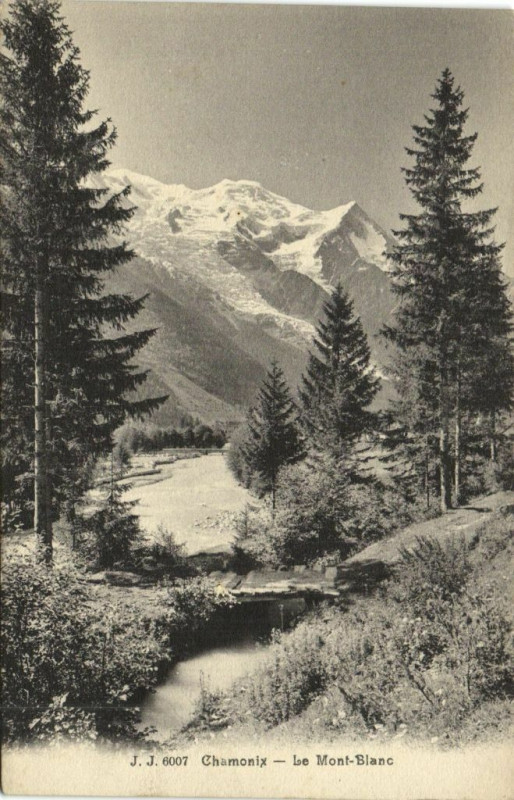 Carte postale ancienne Chamonix - Le Mont-Blanc