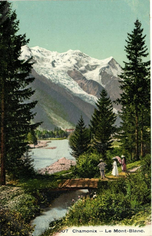 Carte postale ancienne Chamonix - Le Mont-Blanc