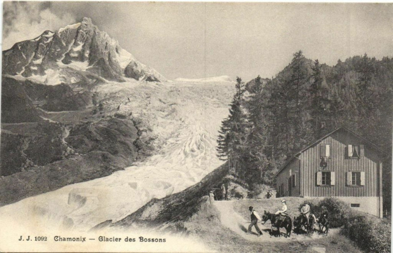 Carte postale ancienne Chamonix - Glacier des Bossons