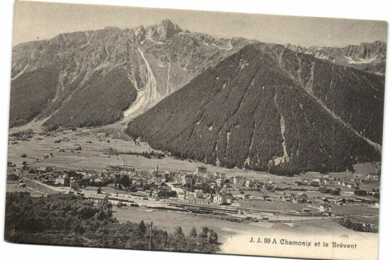 Carte postale ancienne Chamonix et le Brevent
