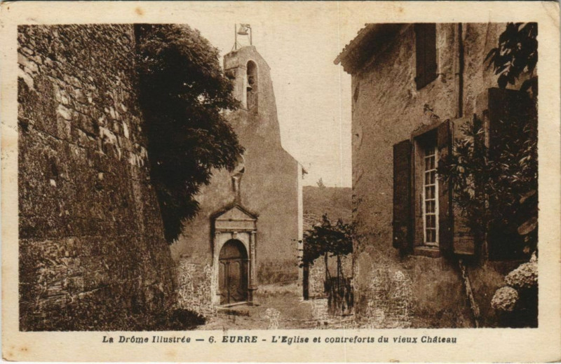 Carte postale ancienne Eurre L'Eglise France à Eurre