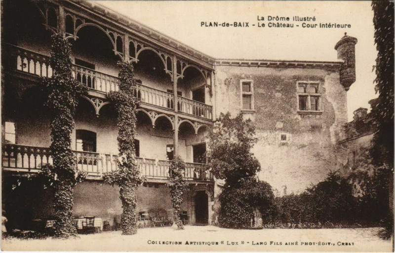 Carte postale ancienne Plan de Baix Le Chateau France à Plan-de-Baix