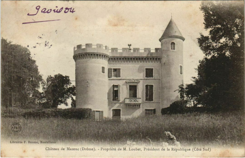 Carte postale ancienne Chateau de Mazenc France