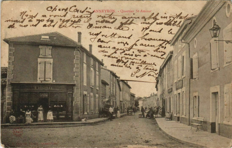 Carte postale ancienne Anneyron Quartier Saint-Amour France à Anneyron
