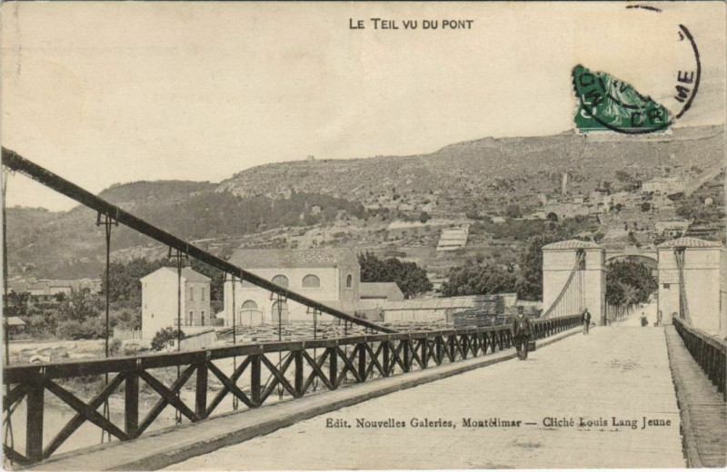 Carte postale ancienne Le Teil vu du Pont France