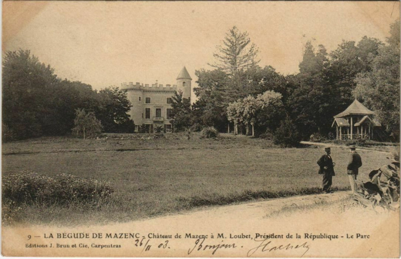 Carte postale ancienne La Begude de Mazenc Chateau de Mazenc France