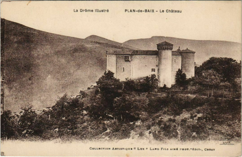 Carte postale ancienne Plan de Baix Le Chateau France à Plan-de-Baix