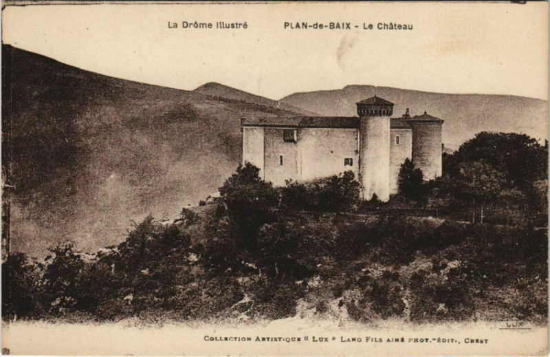 Carte postale ancienne Plan de Baix Le Chateau France à Plan-de-Baix