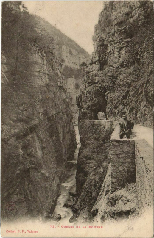 Carte postale ancienne Gorges de la Bourne France