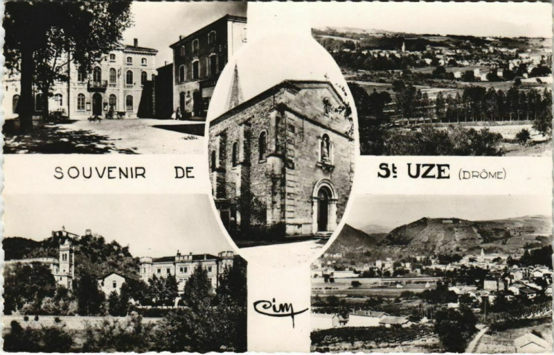 Carte postale ancienne Souvenir de Saint-Uze France à Saint-Uze