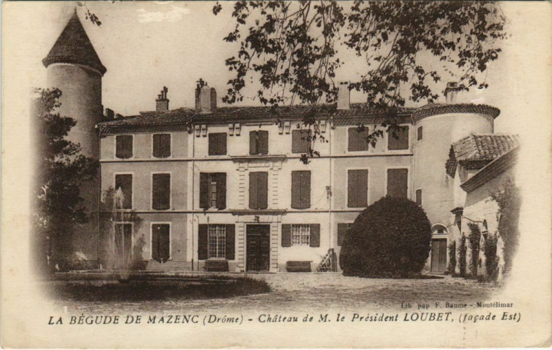 Carte postale ancienne Chateau de M.le President Loubet France