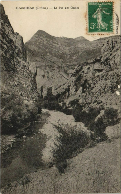 Carte postale ancienne Cornillon Le Pas des Ondes France