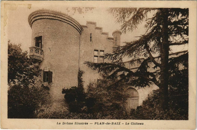 Carte postale ancienne Plan de Baix Le Chateau France à Plan-de-Baix