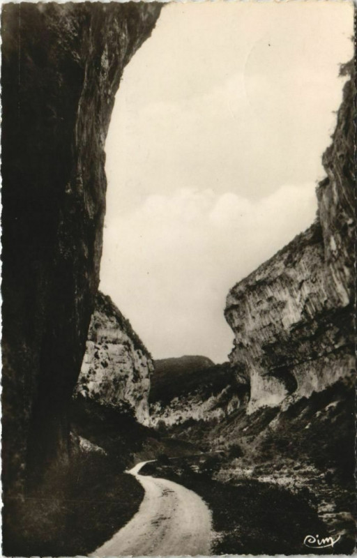 Carte postale ancienne Plan de Baix Defile des Gorges France à Plan-de-Baix