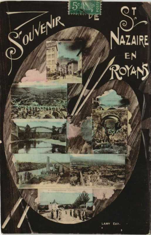Carte postale ancienne Souvenir de St.Nazaire en Royans France
