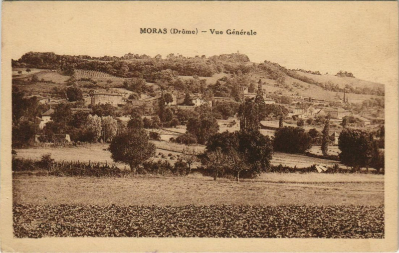 Carte postale ancienne Moras Vue Generale France