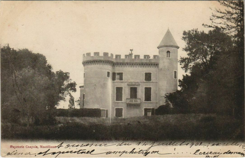 Carte postale ancienne Chateau de Mazenc France