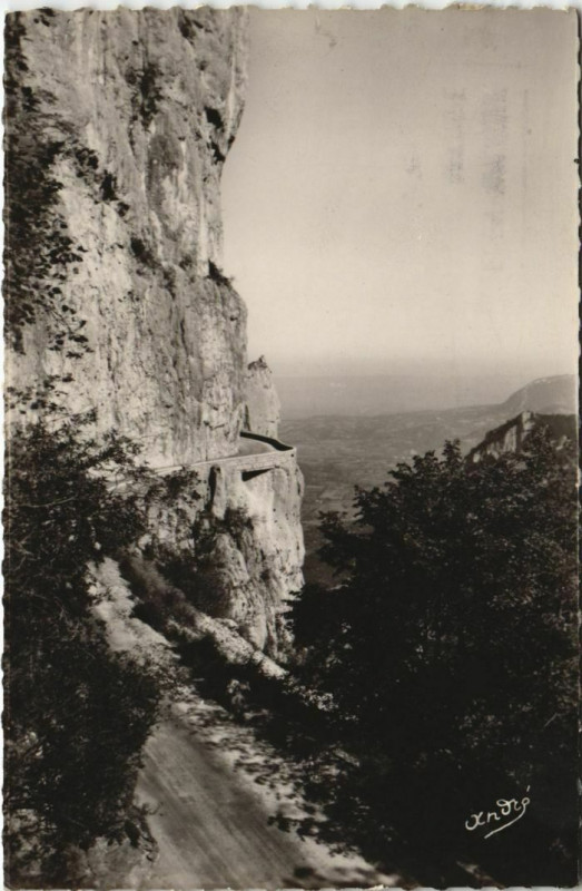 Carte postale ancienne Le Royans Route de Combe Laval France