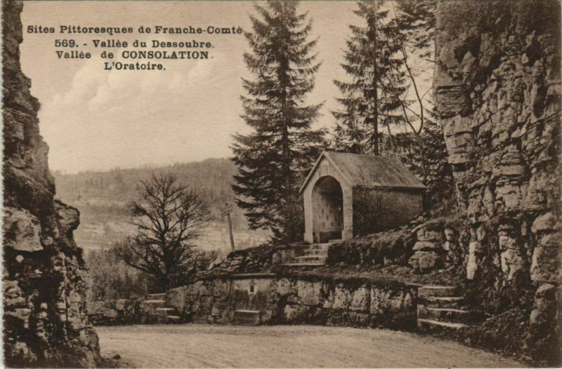 Carte postale ancienne Vallee du Dessoubre, L'Oratoire France