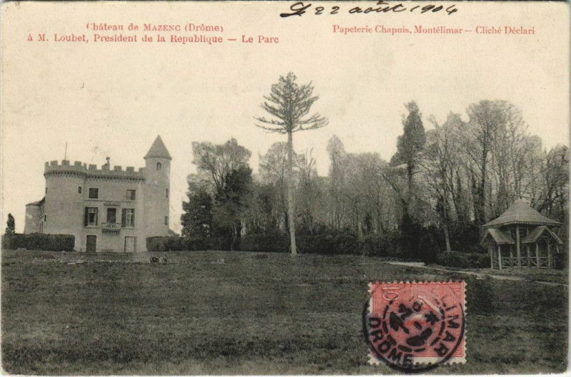 Carte postale ancienne Chateau de Mazenc France