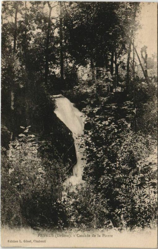 Carte postale ancienne Peyrus Cascade de la Pierre France à Peyrus