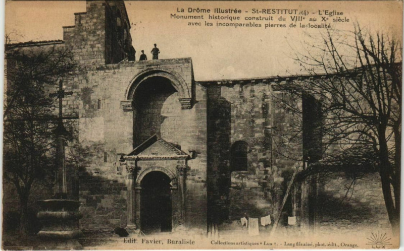 Carte postale ancienne St Restitut L'Eglise France