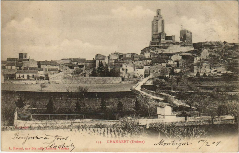 Carte postale ancienne Chamaret France à Chamaret