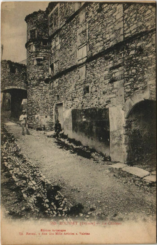 Carte postale ancienne Rousset Le Chateau France