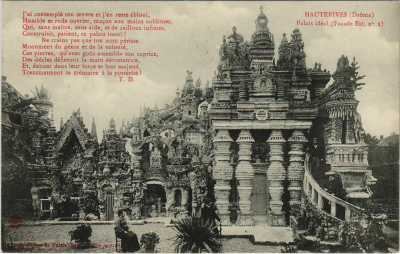 Carte postale ancienne Hauterives Le Palais Ideal France à Hauterives