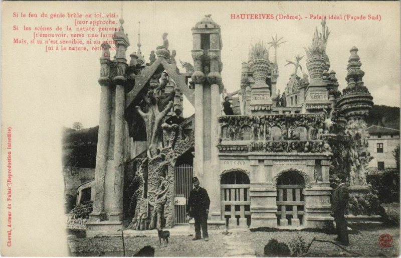Carte postale ancienne Hauterives Le Palais Ideal France à Hauterives