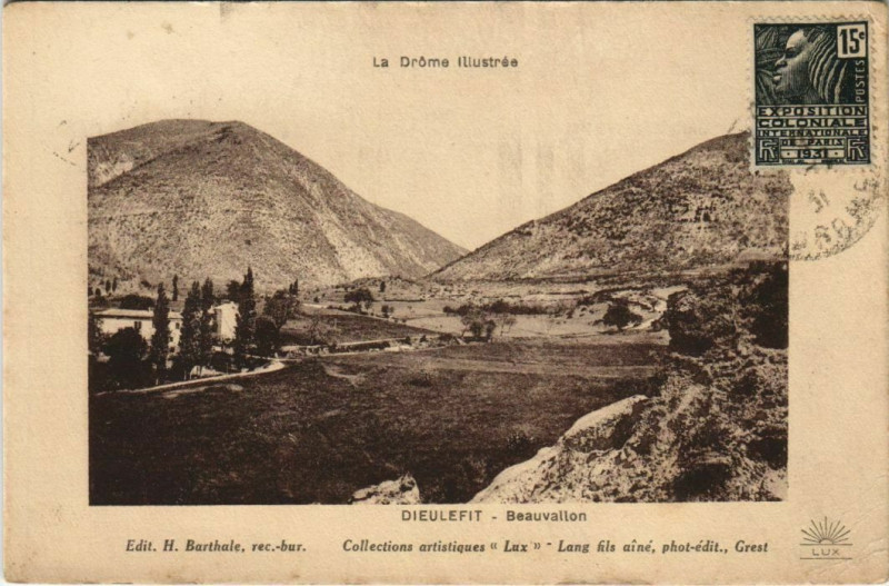 Carte postale ancienne Dieulefit Beauvallon France à Dieulefit