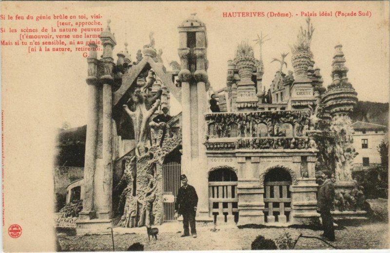 Carte postale ancienne Hauterives Le Palais Ideal France à Hauterives