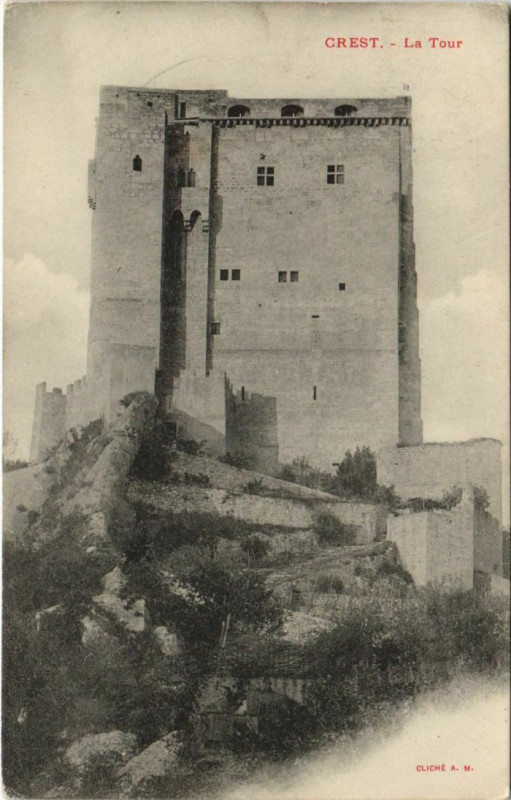 Carte postale ancienne Crest La Tour France à Crest