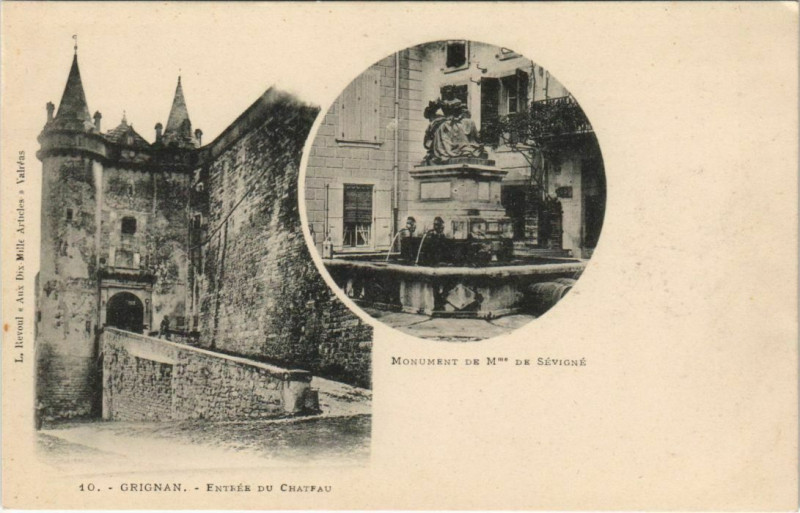 Carte postale ancienne Grignan souvenir France à Grignan