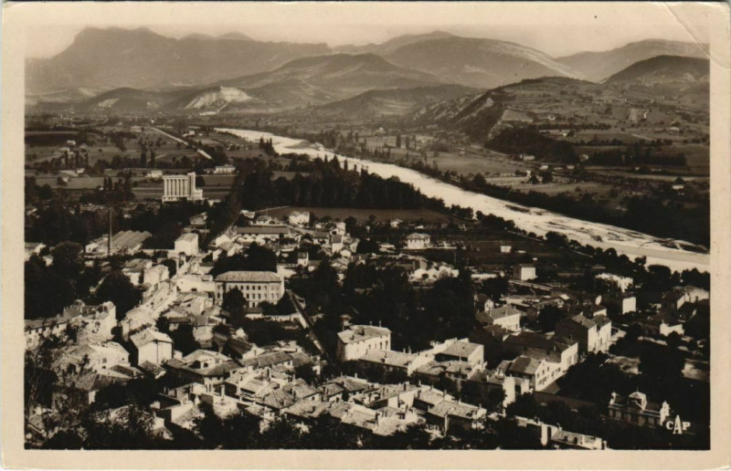 Carte postale ancienne Crest vue generale France à Crest