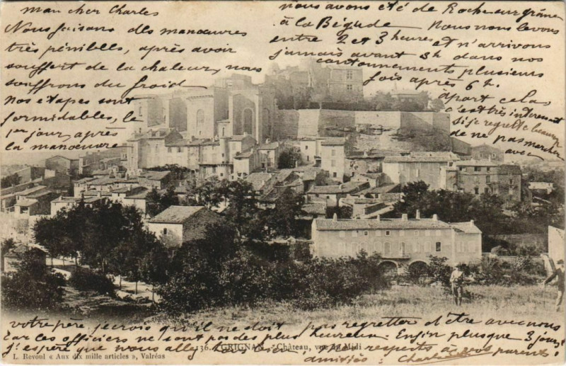 Carte postale ancienne Grignan Chateau France à Grignan