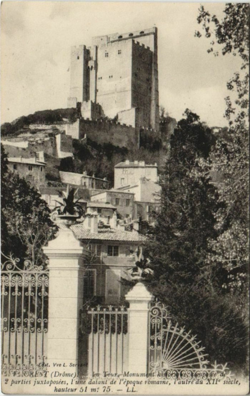 Carte postale ancienne Crest La Tour France à Crest